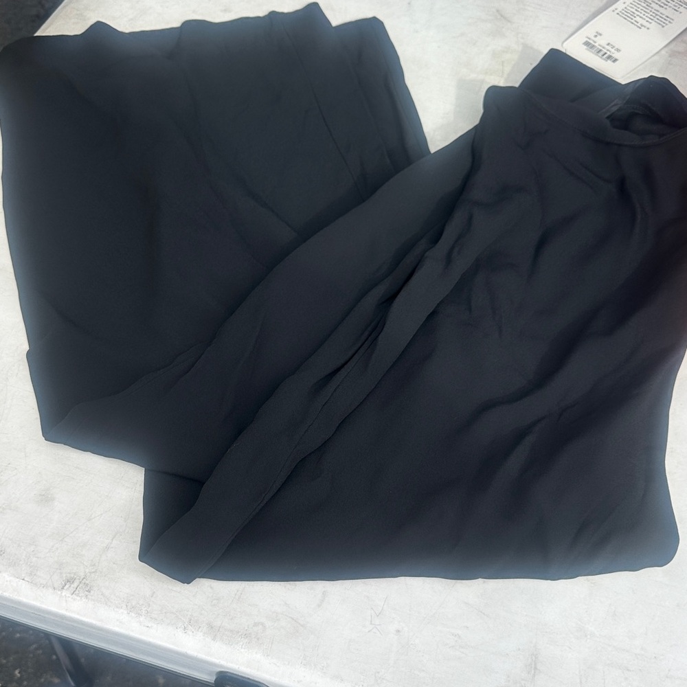 Reformation Black Wide-Leg Pants